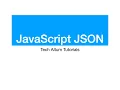 JavaScript JSON JSON Parse and Stringify