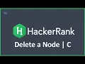 Delete a Node Hacker Rank Solution in C Programming