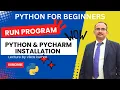 How to setup Python and PyCharm on Windows 10 in Hindi How to Run Python Programs