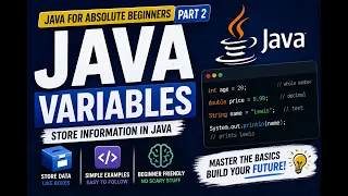 Java Variables Explained for Absolute Beginners Java Tutorial Part 2