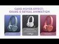 Interactive Card Shake Reveal Effect Card with Inverted Border-Radius HTML CSS