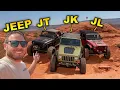 JEEP JL vs JEEP JK vs JEEP GLADIATOR Off Road