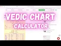 Vedic Chart Calculator - How to find your Vedic birth chart