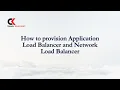 How to provision Application Load Balancer Network Load Balancer AWS DevOps Training