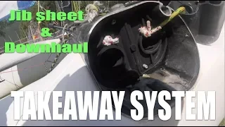 Fitting a takeaway system for downhaul, jib sheet on the F18, Tornado and similar boats