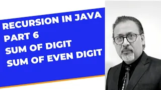 Recursion in java sum of digit sum of even digit semester 2 ISC class 11 and 12
