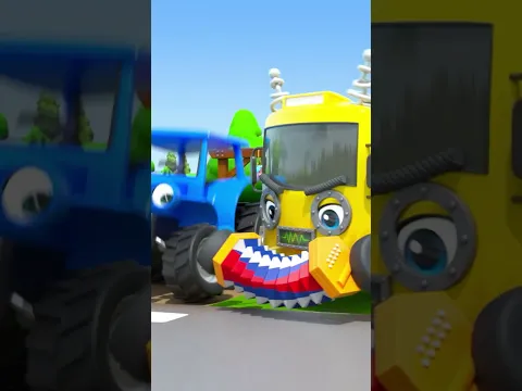 EVIL Robot Buster! #shorts #schoolbus #forkids | Cars & Truck Videos for Kids