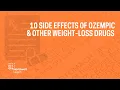 10 side effects of Ozempic and other weight-loss drugs