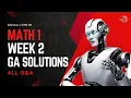 Math 1 Week 2 Graded Assignment Set 1 IITM BS Degree GA Solutions