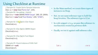 036 Type Checking Using instanceOf operator in Java