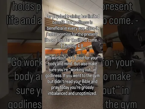 Workout in godliness