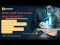 what are stack and heap memory Recursion Backtracking and Dynamic Programming in Python