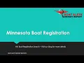 Minnesota Boat Registration