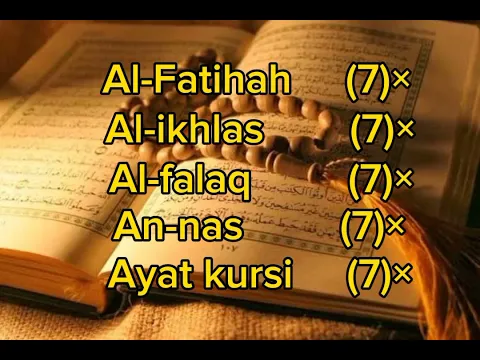 Download MP3 Surah Al-fatihah  Al-ikhlas  Al-falaq  An-nas  Ayat kursi