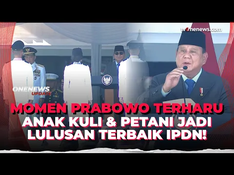 Momen Prabowo Bangga Anak Buruh-Petani Jadi Lulusan Terbaik IPDN