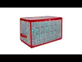 20 5 Transparent Zip Up Christmas Storage Box - Holds 112 Ornaments Northlight SV93136