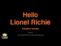 Lionel Richie - Hello (Karaoke Version)