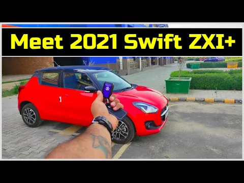 Meet the new 2021 Maruti Swift Petrol || ZXI Plus MT top model walkaround review