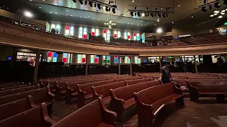 Walking through the Ryman Auditorium Nashville