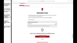 CVS - How to Schedule a COVID-19 Vaccine EVEN IF it says All appointments in State are booked