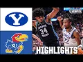 BYU Cougars vs Kansas Jayhawks Full Game Highlights ESPN College Basketball