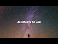 According To You - Orianthi (Lyrics)