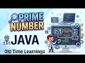 Prime Number in JAVA