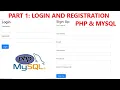 Part 1 Complete Login and Registration form using PHP and MySQL database