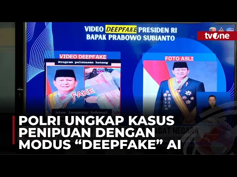 Polri Tangkap Tersangka Baru Video Deepfake Catut Nama Pejabat Negara