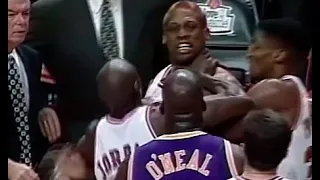 shaquille oneal vs dennis rodman heated moments comp