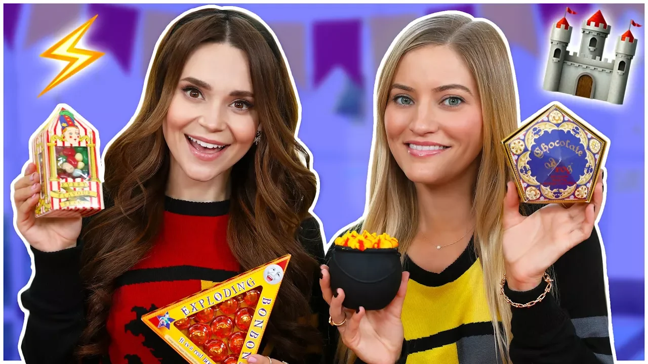 TRYING FUN HARRY POTTER CANDY w/ iJustine!