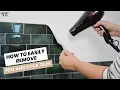 How to remove peel and stick backsplash tiles without damaging walls DIY tutorial Smart Tiles