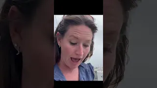 Seeing the damage after a collision with a whale 👀 #sailingaroundtheworld