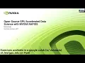 GPU in EDU - Session Open Source GPU Accelerated Data Science with NVIDIA RAPIDS