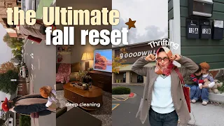 ultimate FALL RESET 🍁 romanticizing my life, cleaning my apartment & thrifting my fall wardrobe