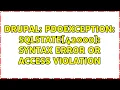 Drupal PDOException SQLSTATE 42000 Syntax error or access violation