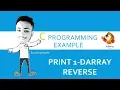 C programming - Print 1-D array in reverse