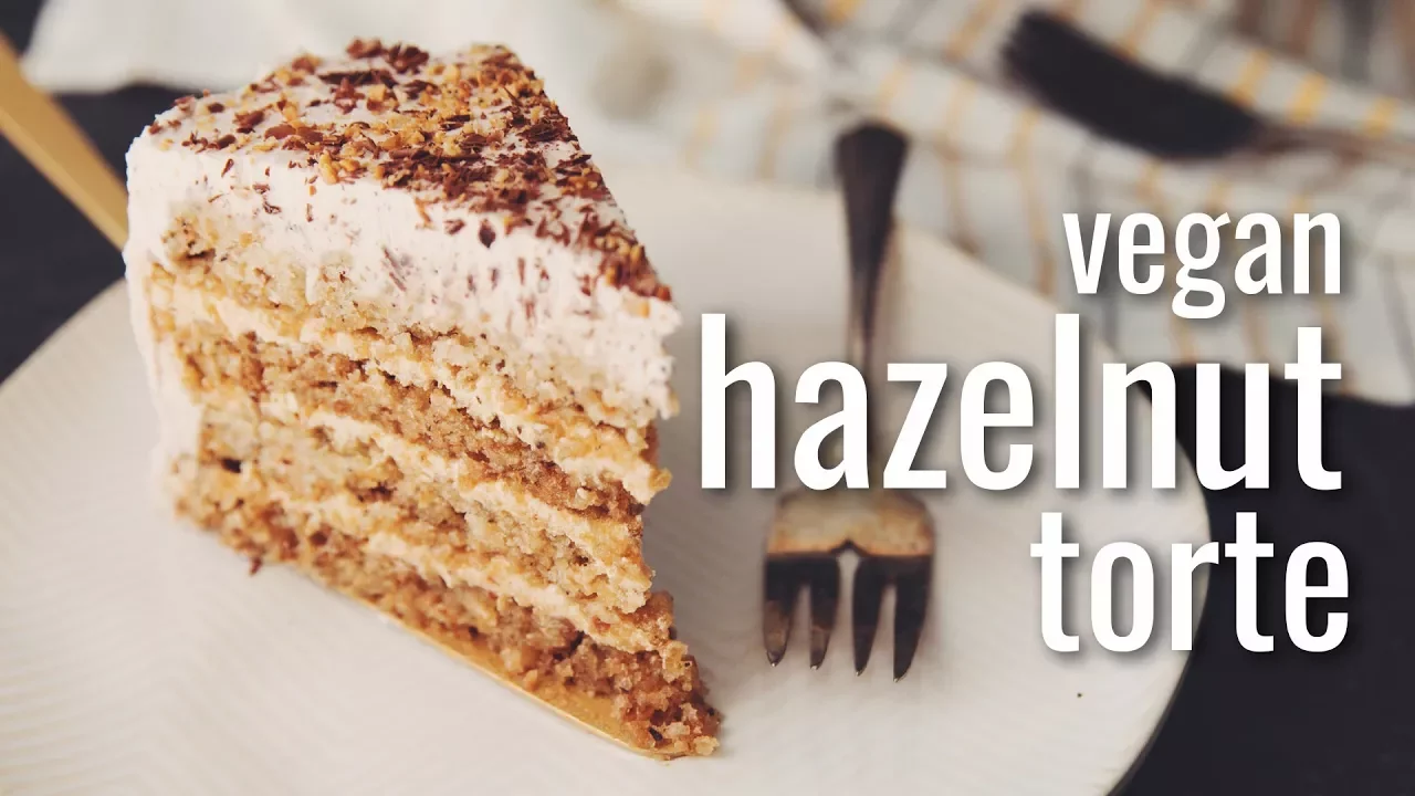 vegan hazelnut torte   hot for food