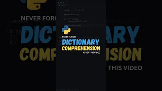 Dictionary Comprehension in Python Simple Trick