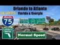 4K Orlando to Atlanta Florida Georgia Interstate 75 North I 75 Florida s Turnpike