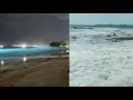 Heboh Air Laut Menyala Berwarna Biru Di malam hari ( Lampung )