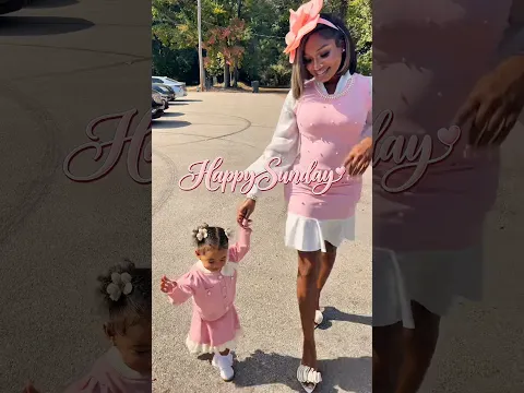 💕 Happy Sunday from Mommy & K’haleya! 🌸#MommyAndMe #pink #SundayBest #explore  #FamilyLove