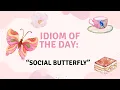 What Is a Social Butterfly Funny English Idiom Explained One Quote a Day