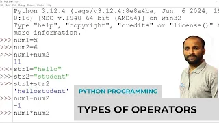 Python Operators with examples - Arithmetic Operators in Python Programming