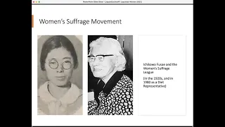Women's Status in Japan - Dr. Elyssa Faison