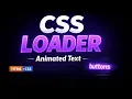 Modern Loading Animation Using HTML CSS Beginner Friendly