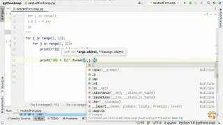 41 Python Nested For loop How to create Multiplication Table with Nested For Loop in Python