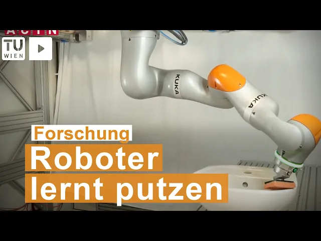Roboter lernt Waschbeckenputzen