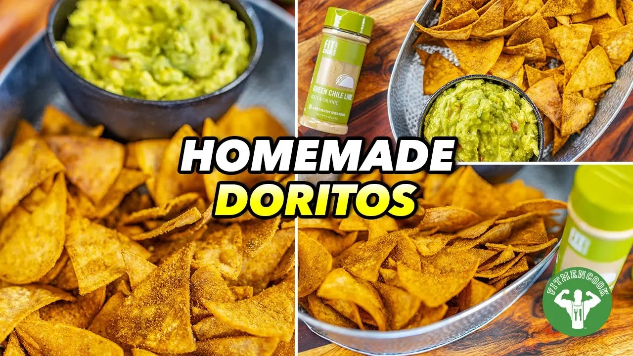 Homemade Doritos - Green Chile Lime flavor