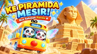 Bus Sekolah Bayi Panda ke Piramida Mesir! 🚌🐼 Petualangan di Negeri Firaun | BabyBus Indonesia